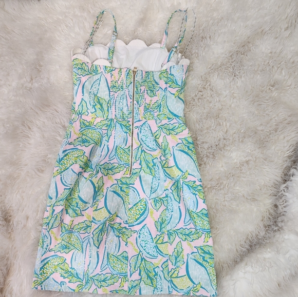 Lilly Pulitzer Mercedes stretch Urchin  pink vitamin sea dress mint size 2 new - Picture 10 of 12